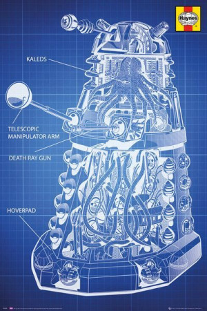 Doctor Who Dalek Blueprint Haynes - plakat 61x91,5 cm