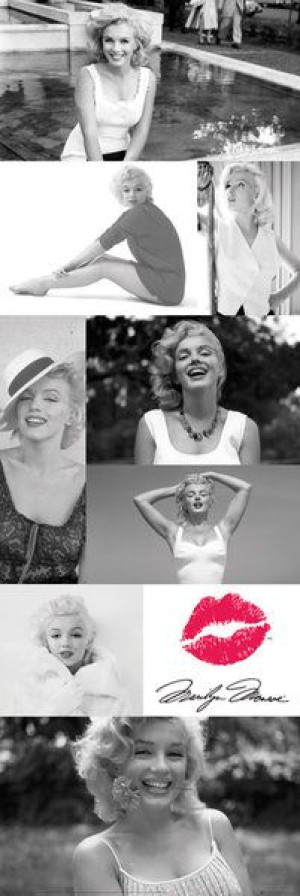Marilyn Monroe Mix - plakat 53x158 cm