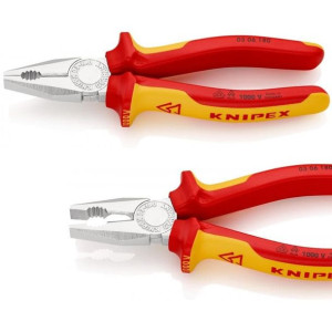 KNIPEX Szczypce obcęgi izolowane 1000 V 03 06 180 kombinerki