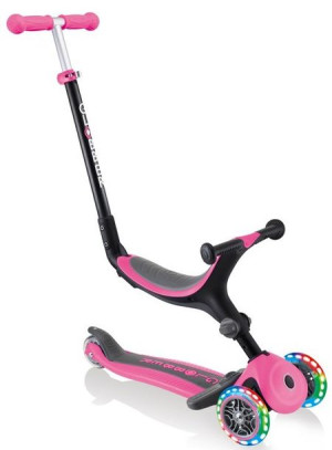 Hulajnoga jeździk rowerek Globber GO-UP Foldable Plus Lights 643-110 różowa