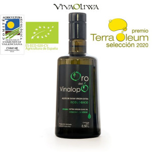 Ekologiczna zielona oliwa z oliwek Extra Virgin ORO DEL VINALOPÓ verde