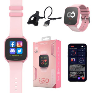 Smartwatch Forever IGO JW-100 różowy 1,3'' BT TFT