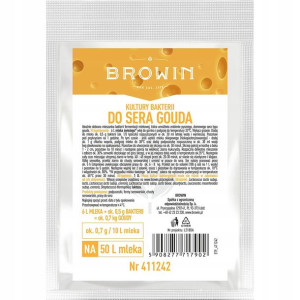 Kultury bakterii do sera gouda na 50L mleka Browin