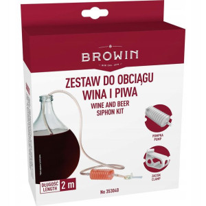 Wężyk do obciągu wina piwa z pompką Browin 353040