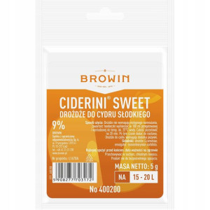 Drożdże do Cydru Słodkiego Ciderini Sweet Browin