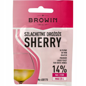 Drożdże do wina winiarskie Sherry max 25L Browin