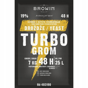 Drożdże gorzelnicze Browin Turbo Grom 48h