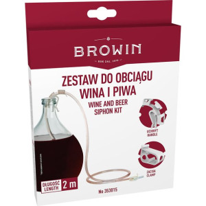Zestaw do obciągu wina i piwa z uchwytem