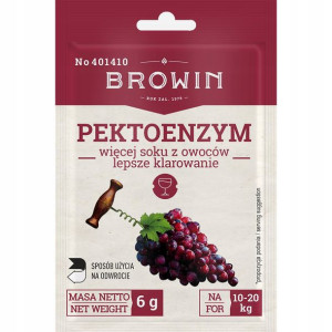 Pektoenzym suszony do wina soku moszczu owoców