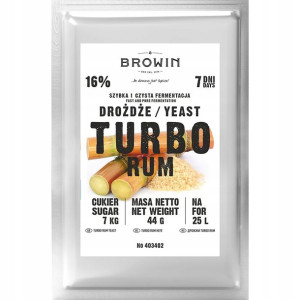 Drożdże gorzelnicze Turbo Rum 7 dni Browin