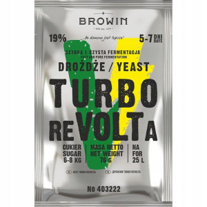 Drożdże gorzelnicze Browin Turbo reVOLTa 5-7 dni