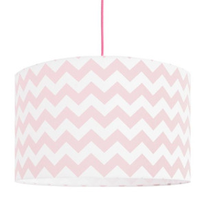Lampa wisząca Chevron różowa