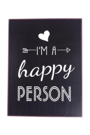 Szyld metalowy Happy Person