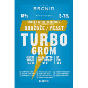 Drożdże gorzelnicze Browin Turbo Grom 5-7 dni