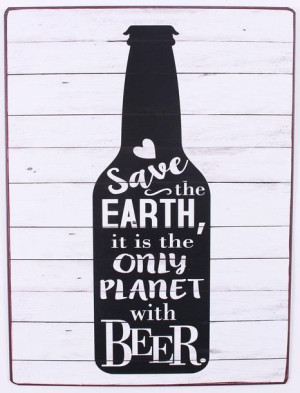 Szyld metalowy Save the Earth