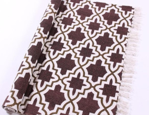 Dywan bawełniany Geometry brown
