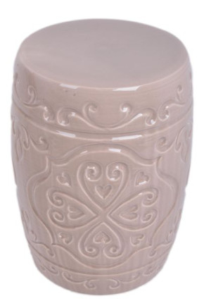 Stołek ceramiczny beżowy