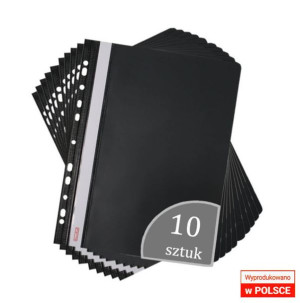 Skoroszyt A4 PVC wpinany twardy zawieszany 10szt