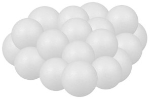 Kule styropianowe średnica 6,5cm, 18szt, CRAFT-FUN