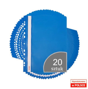 Skoroszyt A4 PVC wpinany twardy zawieszany 20szt