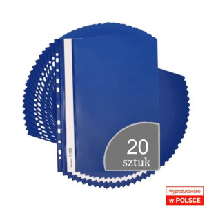 Skoroszyt A4 PVC wpinany twardy zawieszany 20szt