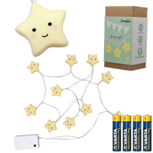 Lampki girlanda LED 110cm timer REER +baterie AAA
