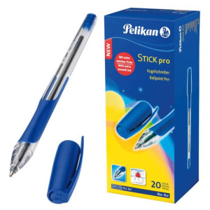 Długopis Stick Pro K91 niebieski linia 1mm PELIKAN 20szt