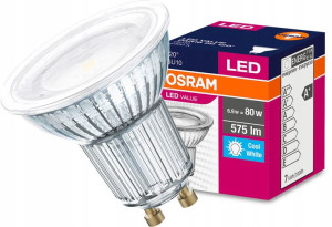 Żarówka Led Gu10 6,9w = 80w 4000k 120° Osram