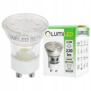 Żarówka Led Gu10 Gu11 2,5w 25w 220lm 4000k Lumiled