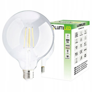 Żarówka Led E27 Globe G125 8w = 65w 4000k Lumiled