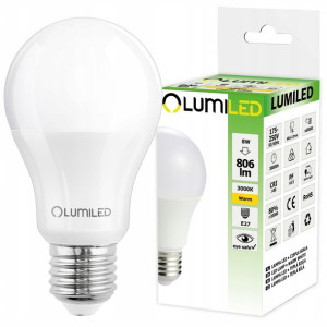 Żarówka Led E27 8w = 60w 3000k Ciepła Lumiled