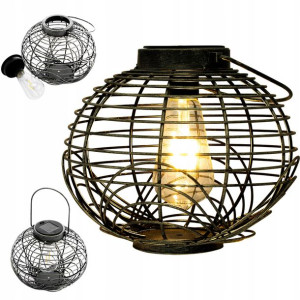 Lampa LATARENKA LED wisząca SOLARNA ogrodowa wzory