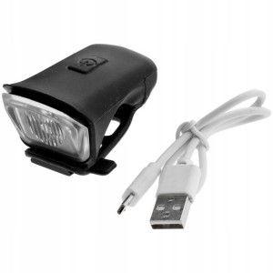 Lampka Rowerowa Led Xpe Usb Przednia Przód 3 Tryby