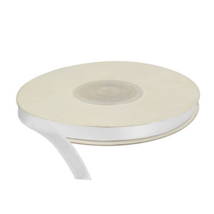 Wstążka biała, 25m dł x 6mm szer, CRAFT-FUN
