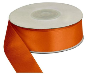 Wstążka pomarańcz, 25m dł x 25mm szer, CRAFT-FUN