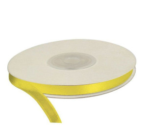 Wstążka żółta, 25m dł x 6mm szer, CRAFT-FUN