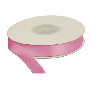 Wstążka różowa jasna 25m dł x 12mm szer, CRAFT-FUN