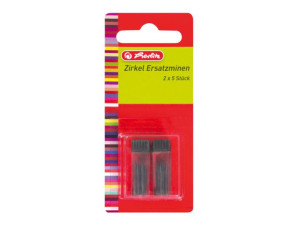 Rysiki grafity do cyrkla 2mm 10szt 1,7cm HERLITZ