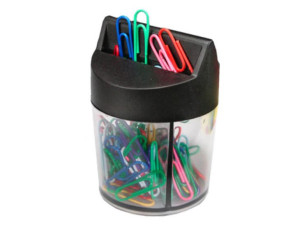 Spinacze biurowe 28mm 100szt magnetyczne wieczko
