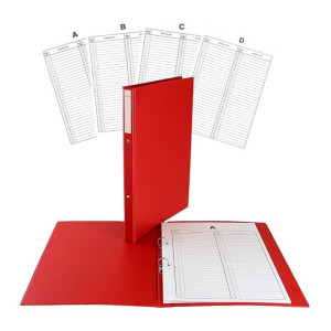 Segregator teczka akt osobowych A4 3cm PVC A,B,C,D