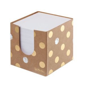 Karteczki w pojemniku 700szt białe 9x9cm Pure Glam HERLITZ