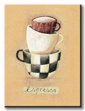 Cafe Espresso - Obraz na płótnie 30x40 cm