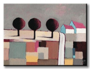 Field End Lane - Obraz na płótnie 40x30 cm