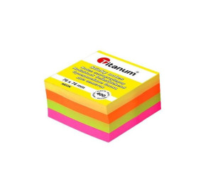 Karteczki samoprzylepne notes 76x76mm 400k fluo