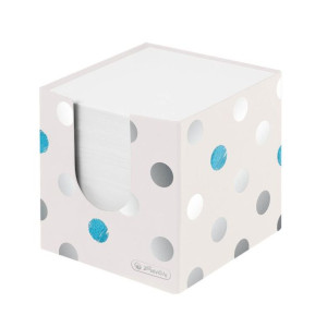 Karteczki w pojemniku 700szt białe 9x9cm Frozen Glam HERLITZ