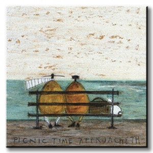 Sam Toft Picnic Time Approacheth - Obraz na płótnie 40x40 cm