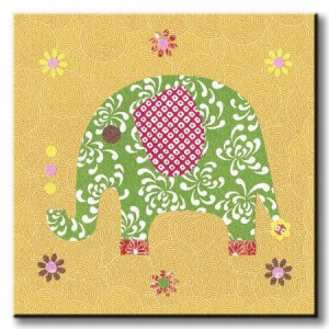 Elephant - Obraz na płótnie 40x40 cm