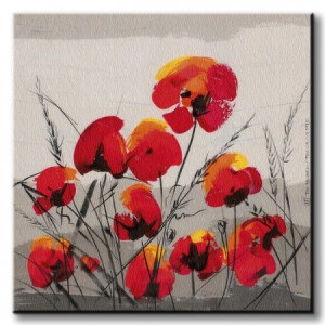 Maki - Obraz na płótnie 40x40 cm