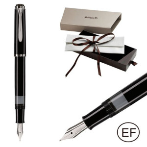 Pióro wieczne Classic M205 tłoczek EF czarne PELIKAN