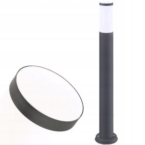 Lampa Do Ogrodu Led Słupek Na Gwint E27 Tuba 1m